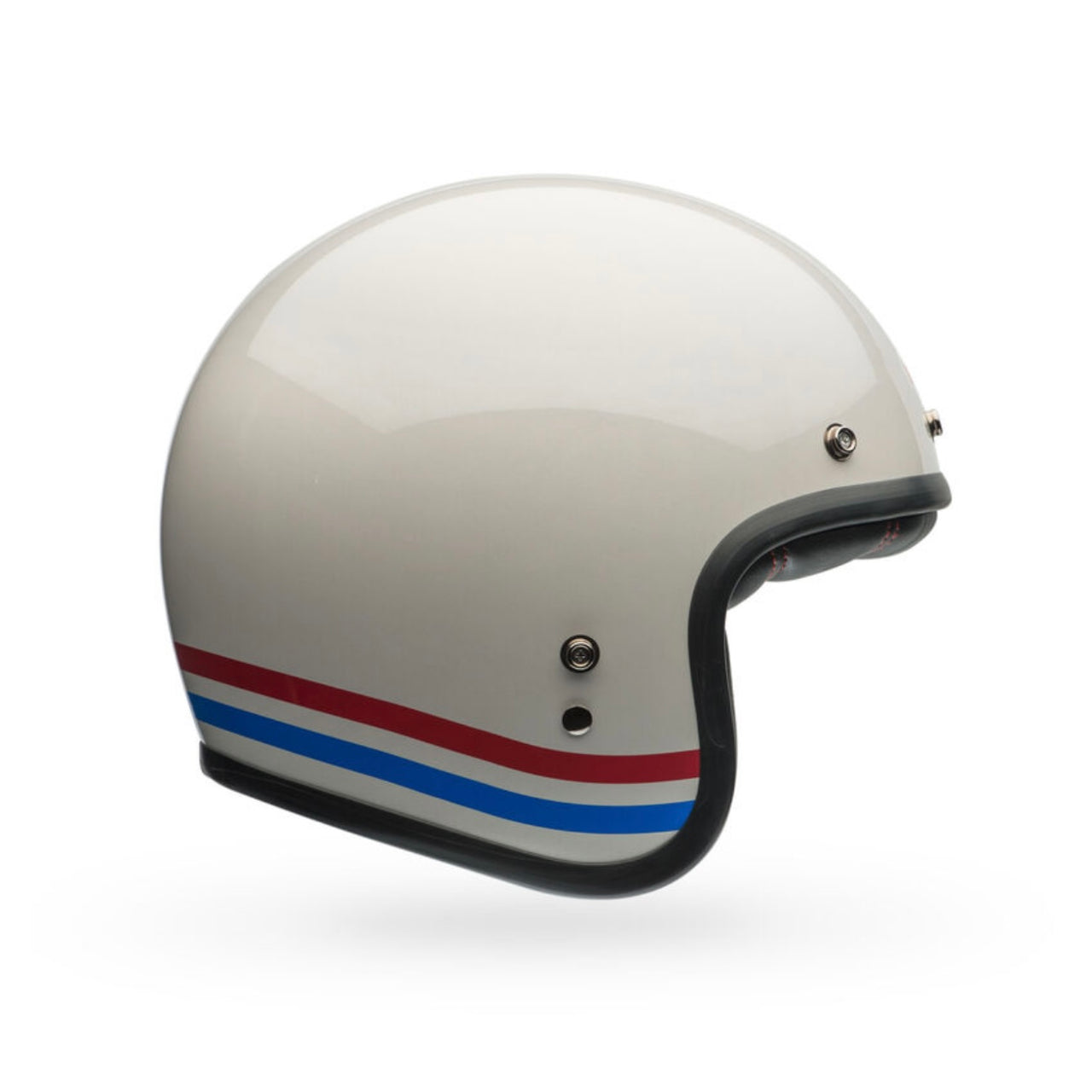 BELL Custom 500 Stripes Pearl White