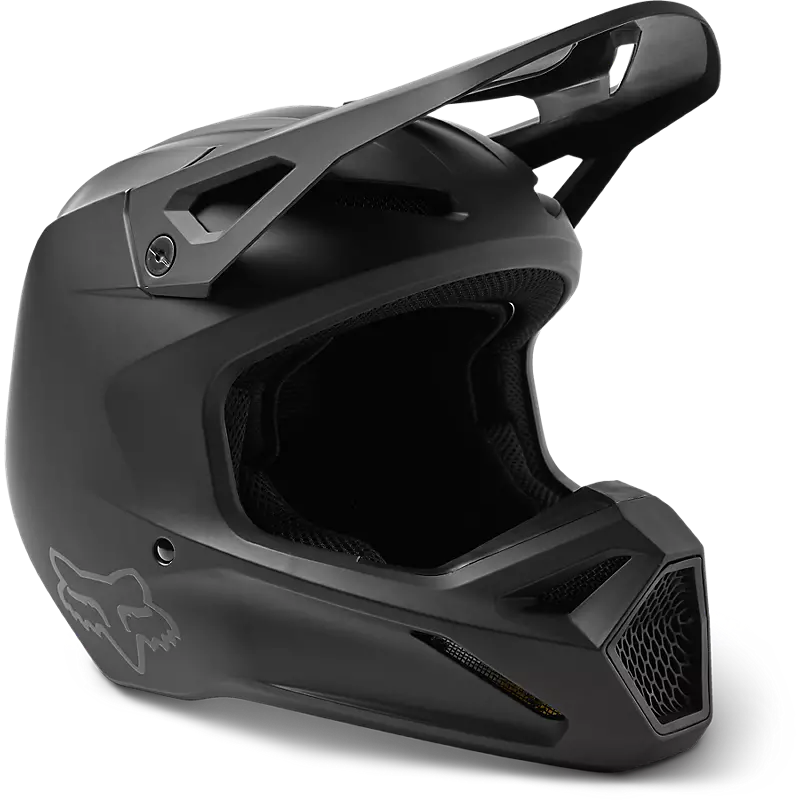 FOX RACING V CORE Youth V1 Matte Black Helmet