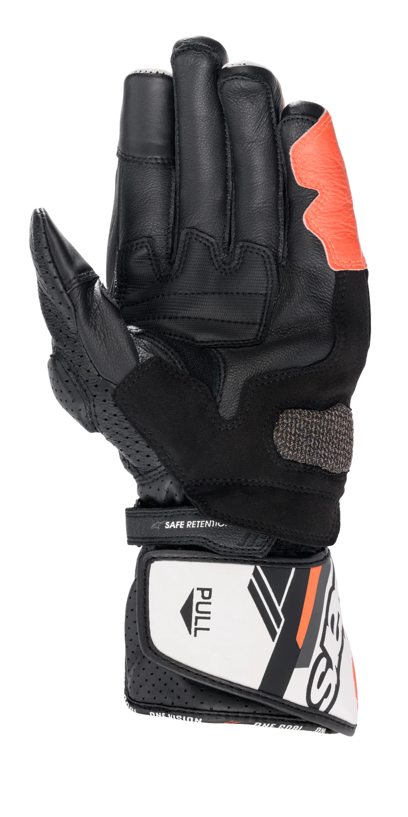 Alpinestars SP-8 V3 Gloves Motorcycles Racing/Sport Black/White/Red Fluo