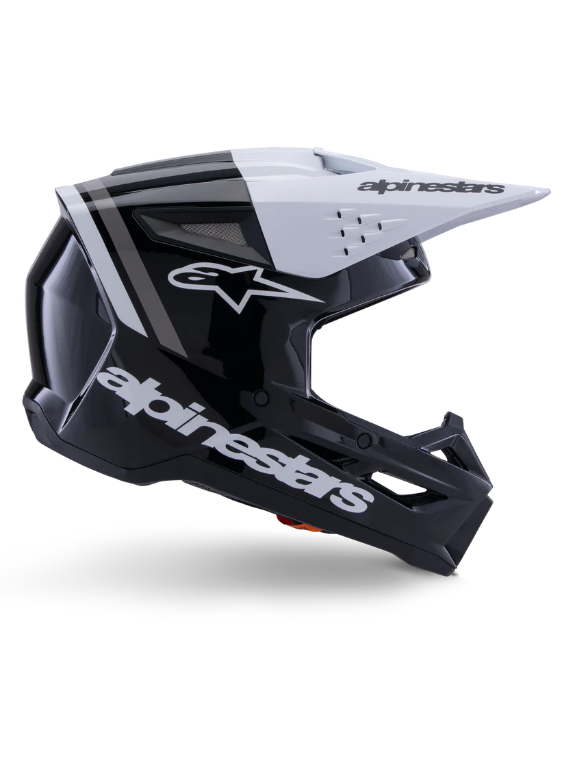 Alpinestar SM3 Radium Helmet ECE06/DOT Black/White/Gray Glossy