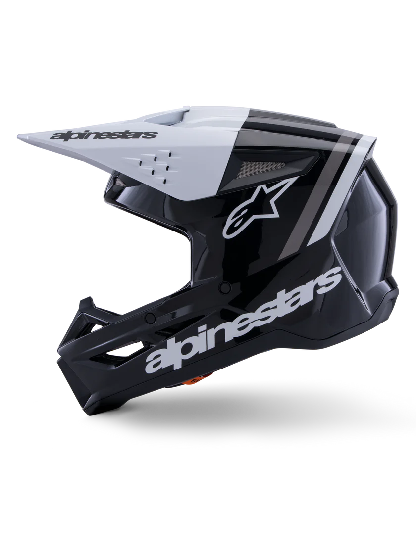 Alpinestar SM3 Radium Helmet ECE06/DOT Black/White/Gray Glossy