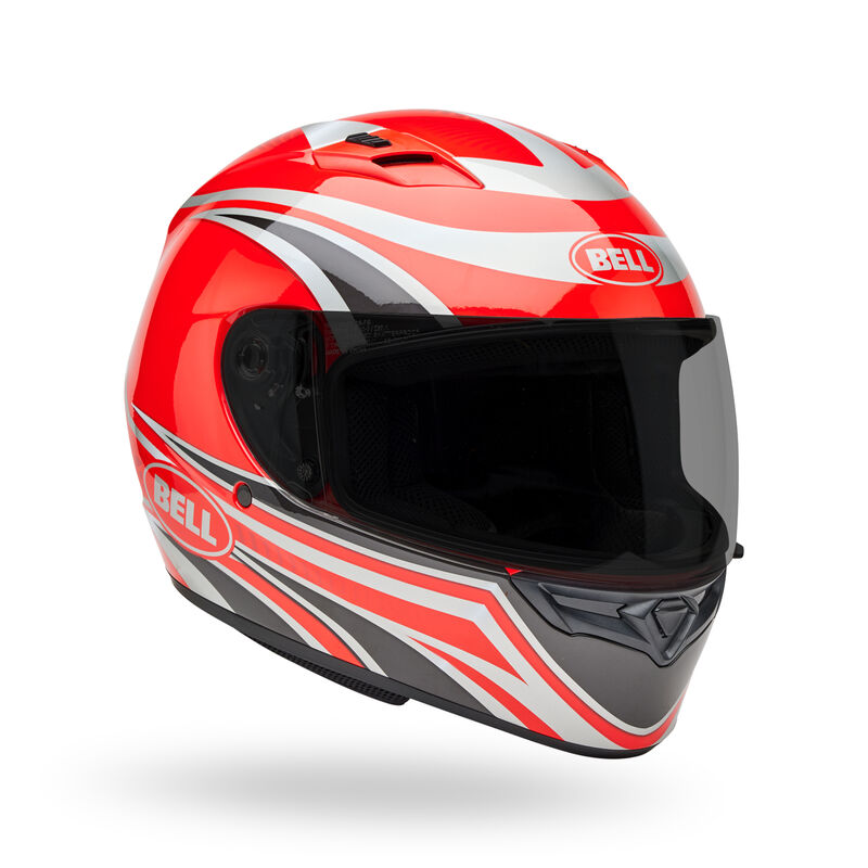 Bell Qualifier Conduit Full Face Motorcycle Helmet Red/silver