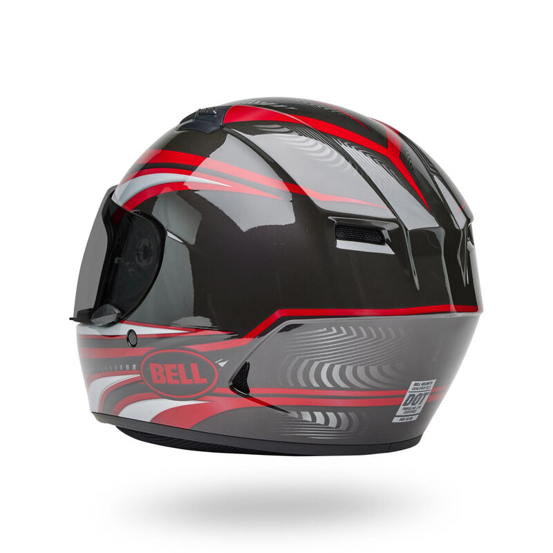 Bell Qualifier Conduit Full Face Motorcycle Helmet Charcoal/Candy Red