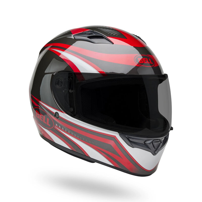 Bell Qualifier Conduit Full Face Motorcycle Helmet Charcoal/Candy Red